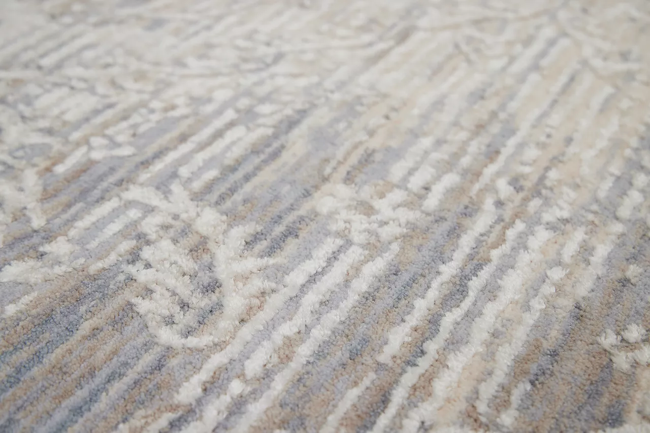 Detailed shot of a viscose rug